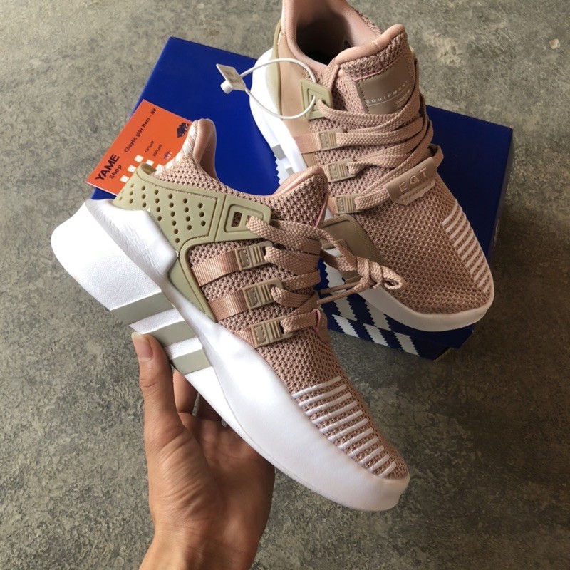Giày thể thao sneaker EQT hồng đế trắng