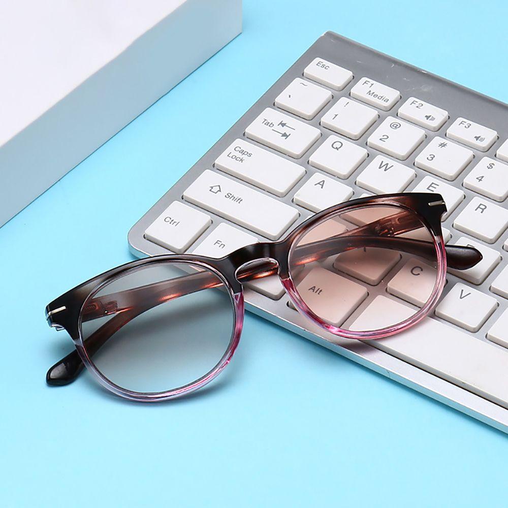 QQMALL Mắt Kính Đọc Sách Chống Bức Xạ Màu Sắc Gradient Dành Cho Nam Nữ