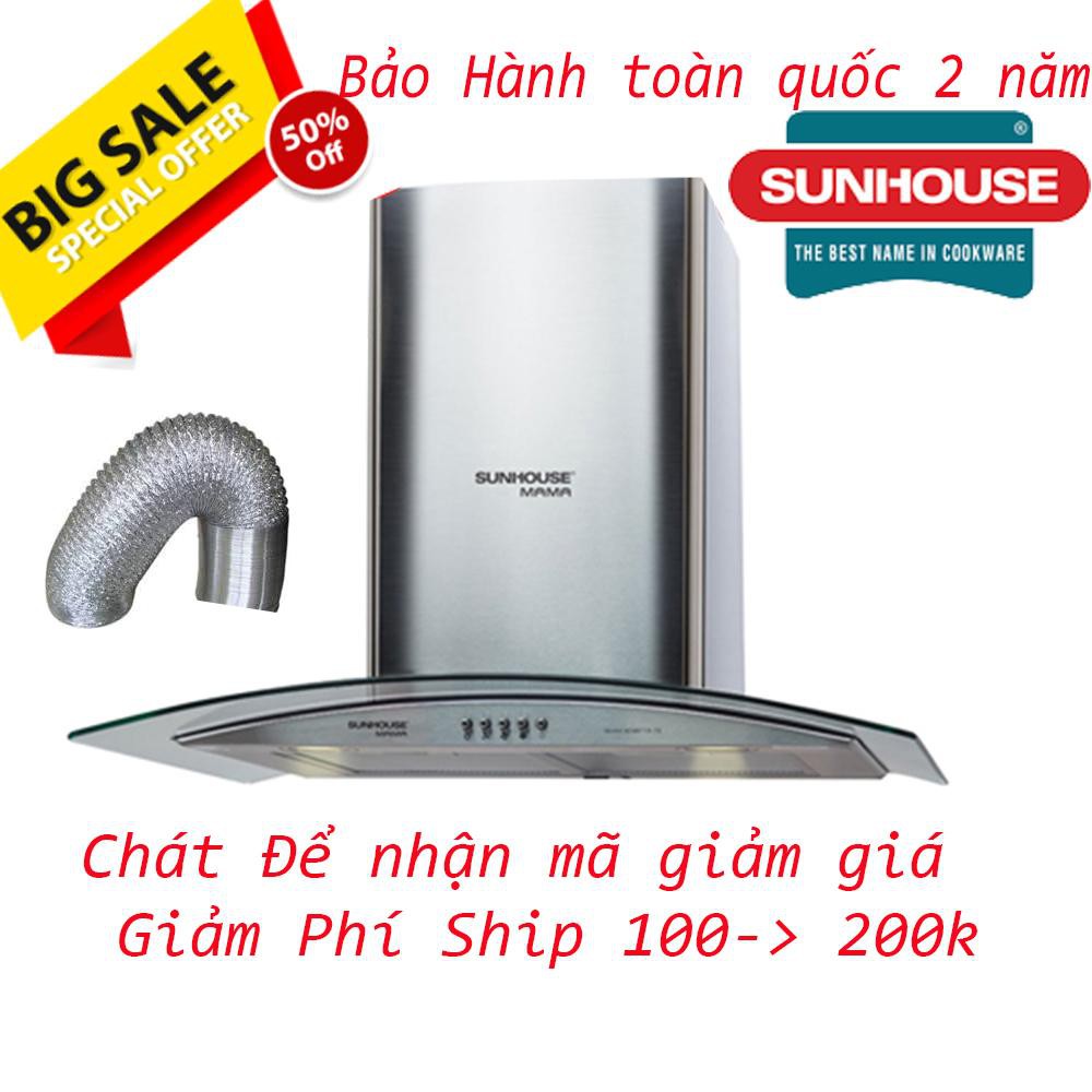 Máy hút mùi kính cong Sunhouse SHB 6629-70