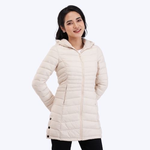 Áo phao nữ dáng dài  YODY, siêu nhẹ, siêu ấm PHN4002 | BigBuy360 - bigbuy360.vn