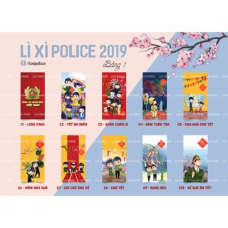 Lì xì Chibi Polic