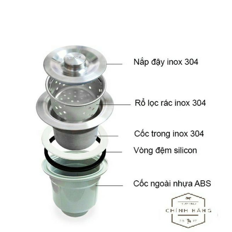 Chậu đúc inox 304 dày 3mm , bồn rửa chén bát Hàng cao cấp siêu dày, siêu bóng, chống ồn