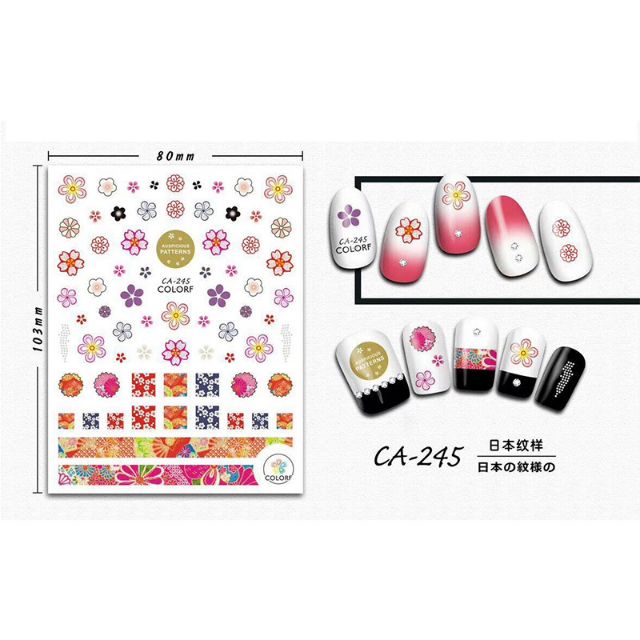 Hình dán móng trang trí làm nail 3d art ảnh cực đẹp họa tiết sang đẹp lạ.. có nhiều mã và hình các bn chọn...