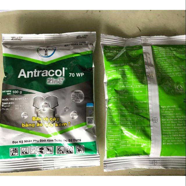 Thuốc trừ bệnh Antracol 70WP