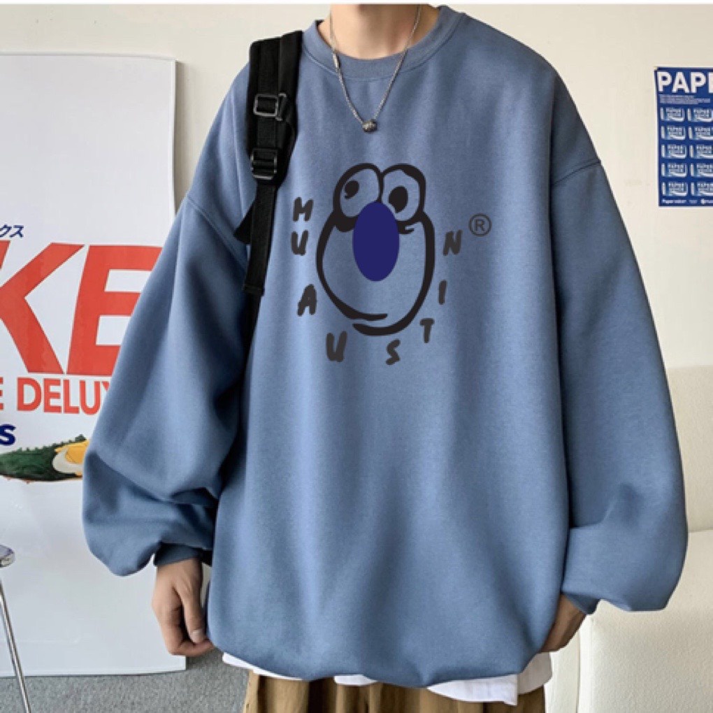 [ Mã 12FASHIONSALE1 giảm 10K đơn 50K ] Áo sweater nỉ cổ tròn dài tay nam nữ họa tiết APSR Muaustin | BigBuy360 - bigbuy360.vn