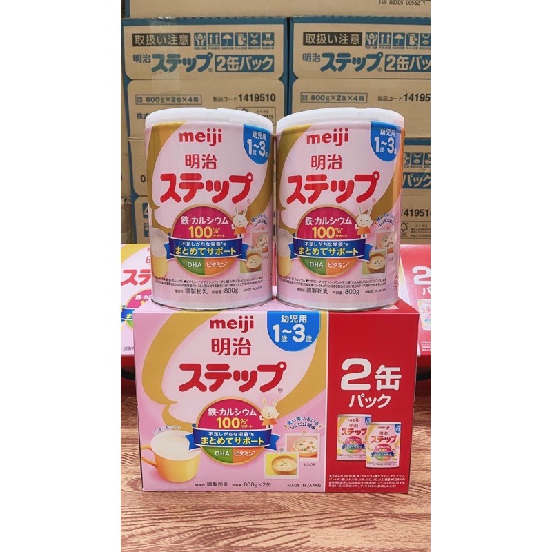 (Date 11/2022) Sữa Meiji Nhật hộp 800g cho bé từ 1-3 tuổi