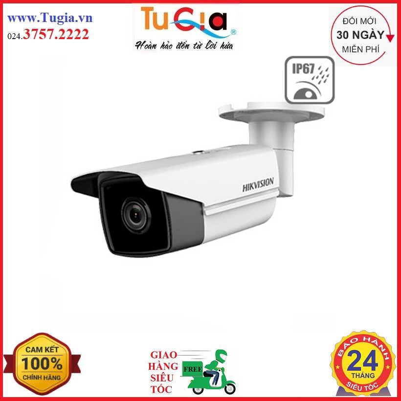 Camera Giám Sát An Ninh IP Wifi Không Dây Hồng Ngoại Nhìn Đêm - Hikvision DS-2CD2T23G0-I5 - Hàng chính hãng