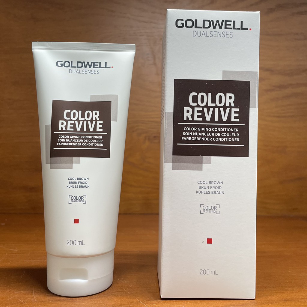 Dầu xả cung cấp hạt màu Dualsenses Color Revive Goldwell Color Giving Conditioner 200ml ( Cool Brown )