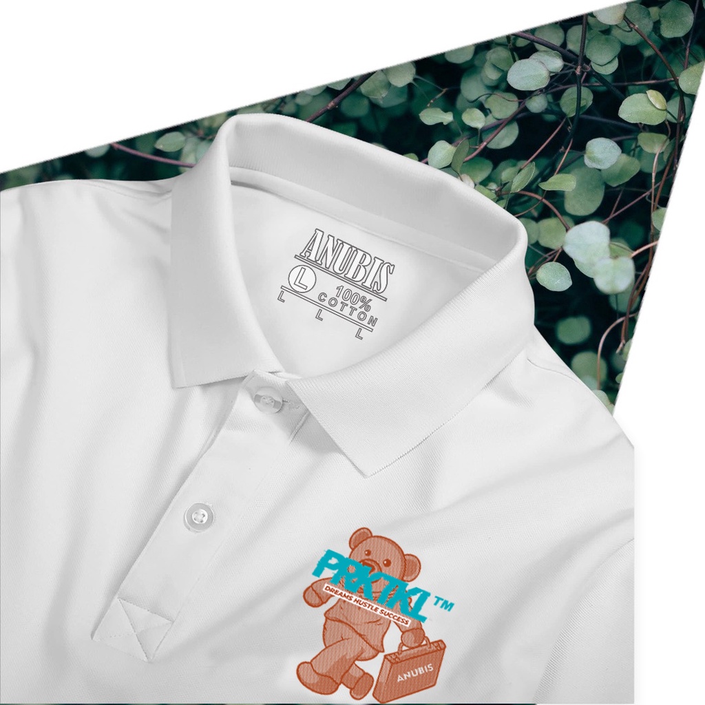 Áo thun Polo Gấu Cầm Vali Anubis - Vải Cao Cấp Bigsize