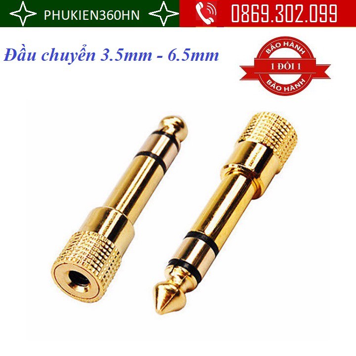 [Mã ELHACE giảm 4% đơn 300K] Đầu chuyển đổi 3.5mm âm sang 6.5mm dương