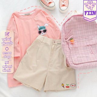 Áo thun tay lỡ Rabbits - Fiinstore