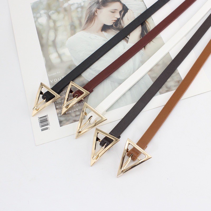 ĐAI NỊT VÁY ÁO TAM GIÁC NHỎ - Thắt lưng váy áo blazer mặt tam giác vàng siêu xinh simsimvintage