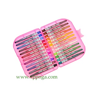 (Siêu Rẻ) Bút sáp màu vặn - loại 12-18-24 màu