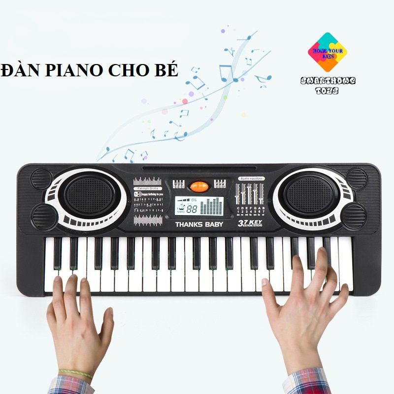 Đàn Piano Cho Bé – Đàn Piano Điện Tử 37 Phím Cho Bé Học Âm Nhạc – SmartHome Toys