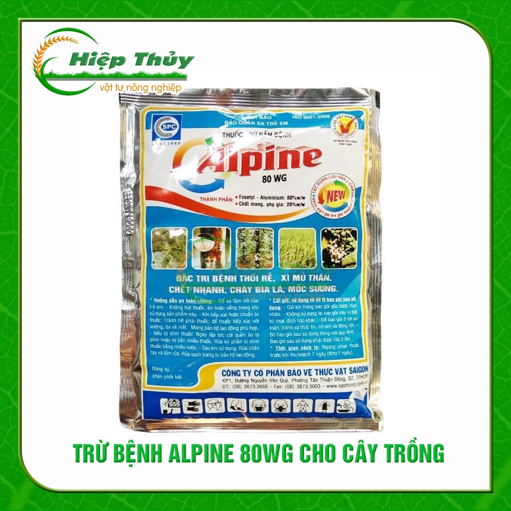 Trừ Bệnh ALPINE 80WG gói 100g Chết Cây , Thối Rễ , Cháy Lá Vi Khuẩn