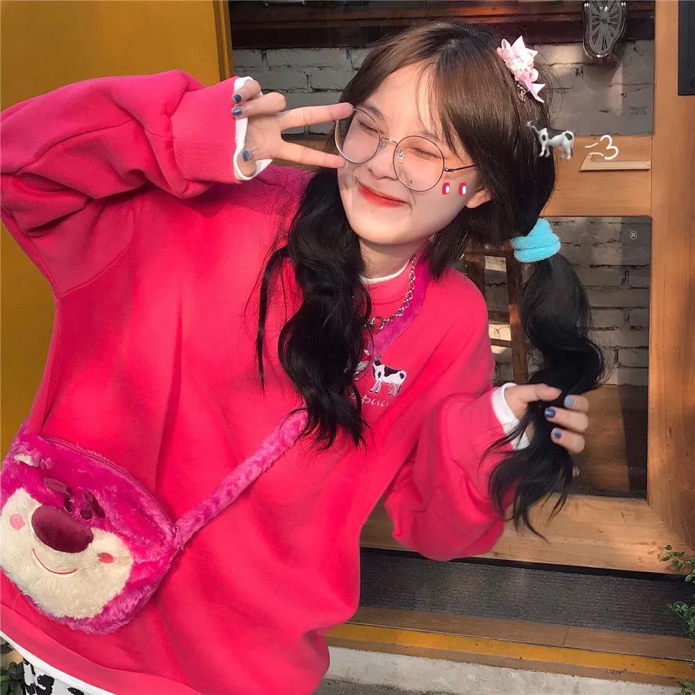 NRVP Áo Thun Nữ Dài Tay Cổ Tròn Thời Trang Hàn