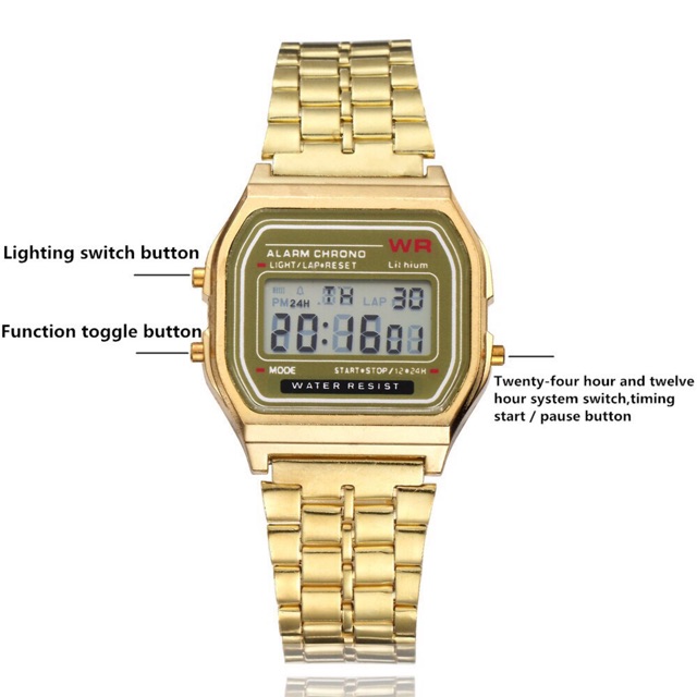 CASIO Đồng Hồ Đeo Tay HT3 Mặt Vuông Màu Vàng / Bạc Phong Cách Cổ Điển Thời Trang Cho Nam Và Nữ