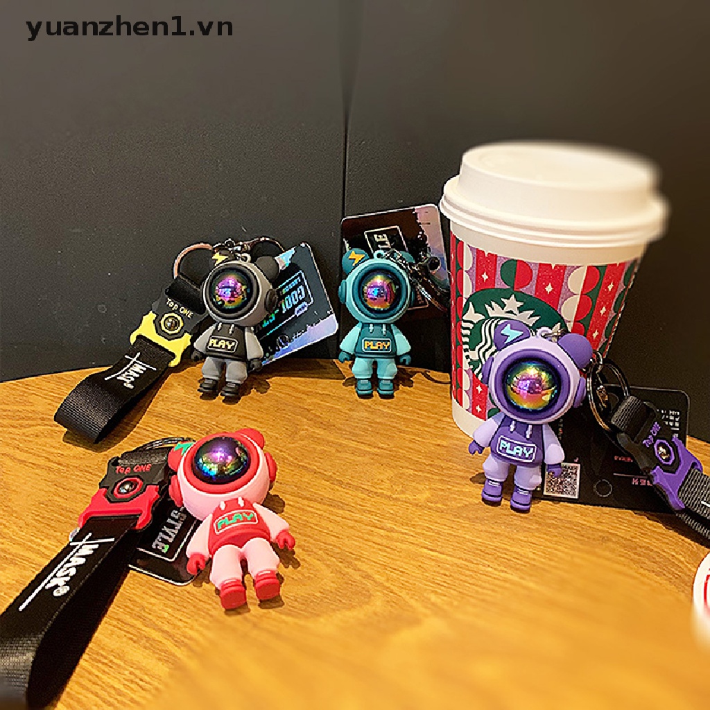 Móc Khóa Hình Gấu / Phi Hành Gia / Gấu Bông Dễ Thương