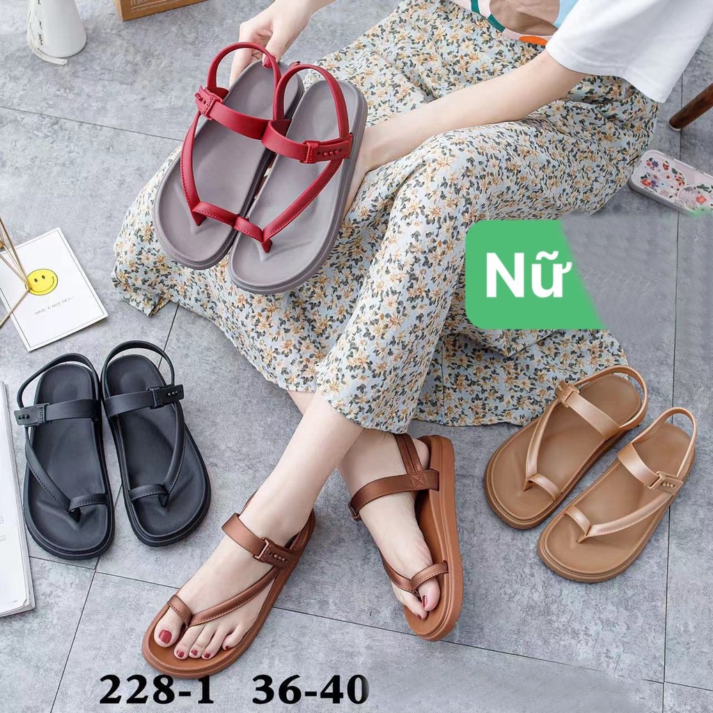 Dép Đi Mưa kiểu sandal, Đế Đúc Bền,Màu Sắc ngọt ngào