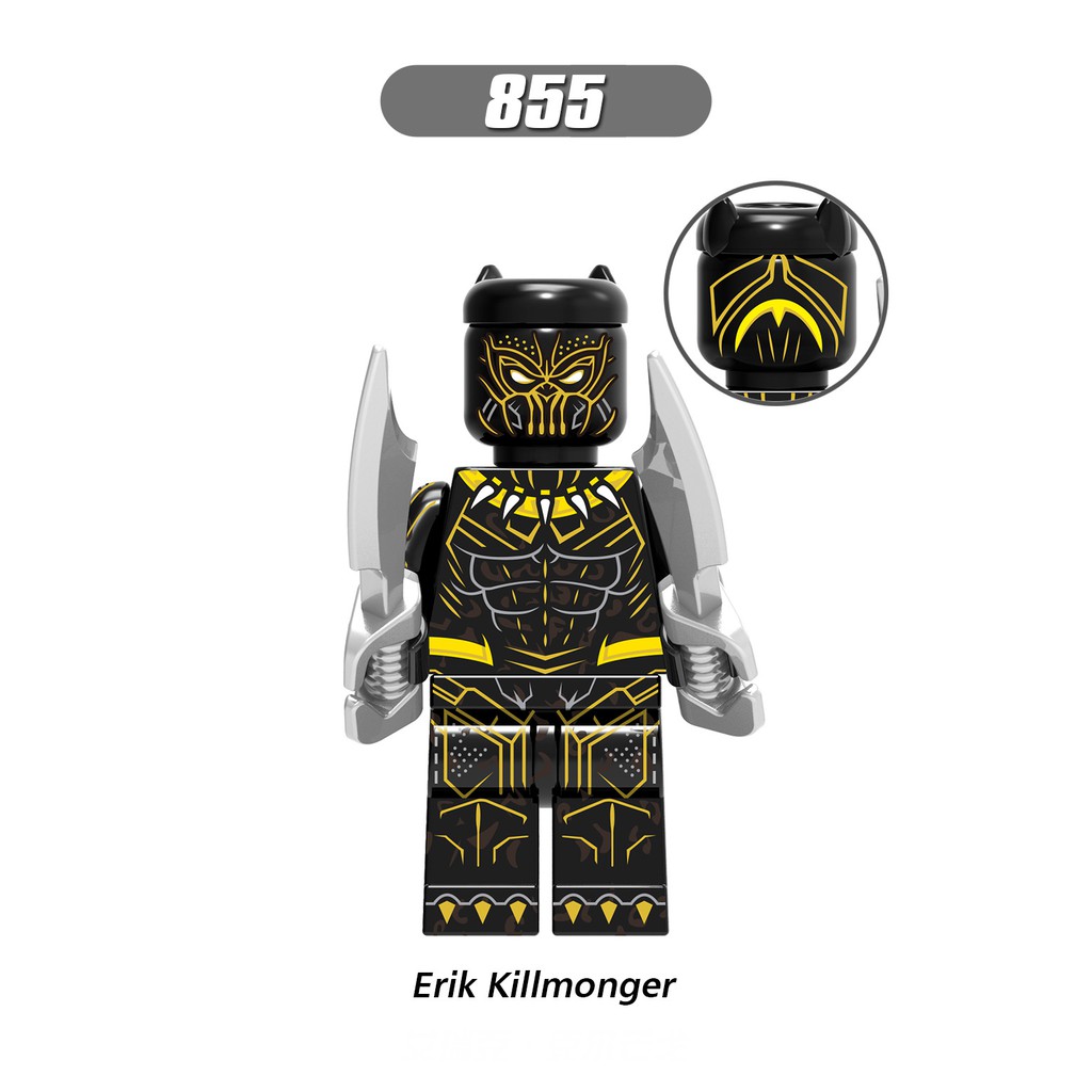 Minifigures  Bộ Tộc Báo Đen Black Panther X0191