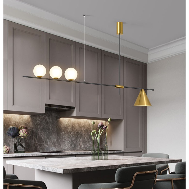 Đèn thả MONSKY NATRIS cao cấp, hiện đại trang trí nhà cửa đẳng cấp, sang trọng - kèm bóng LED chuyên dụng.