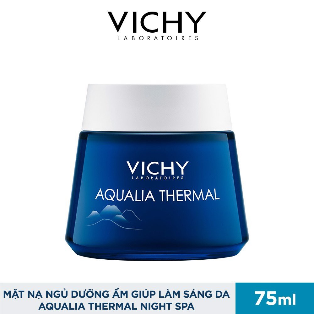 Mặt nạ ngủ dưỡng ẩm làm sáng da Vichy Aqualia Thermal Night Spa 75ml