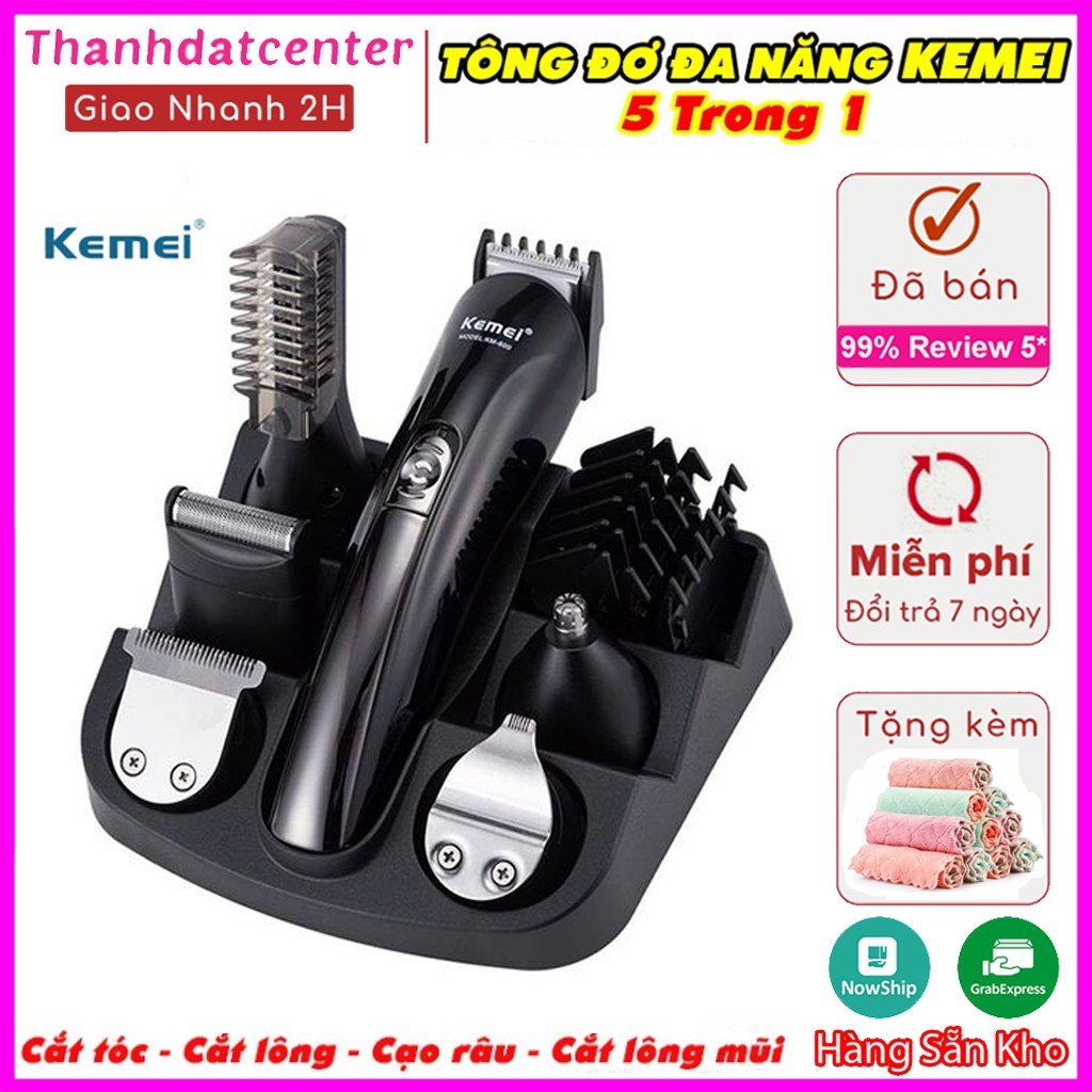 💥BẢO HÀNH 1 NĂM💥Tông đơ cắt tóc chuyên nghiệp Kemei KM 600 Hàn Quốc+ Tặng dụng cụ lấy ráy tai có đèn💥SIÊU HOT💥