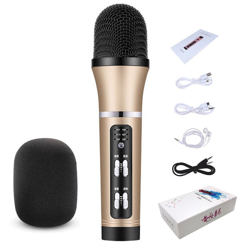 ✺✙▲Micro Livestream C25, Mic Thu Âm Hát Tích Hợp Sound Card Có Auto-tune, Chỉnh Giọng, Nhỏ Gọn Tiện Dụng