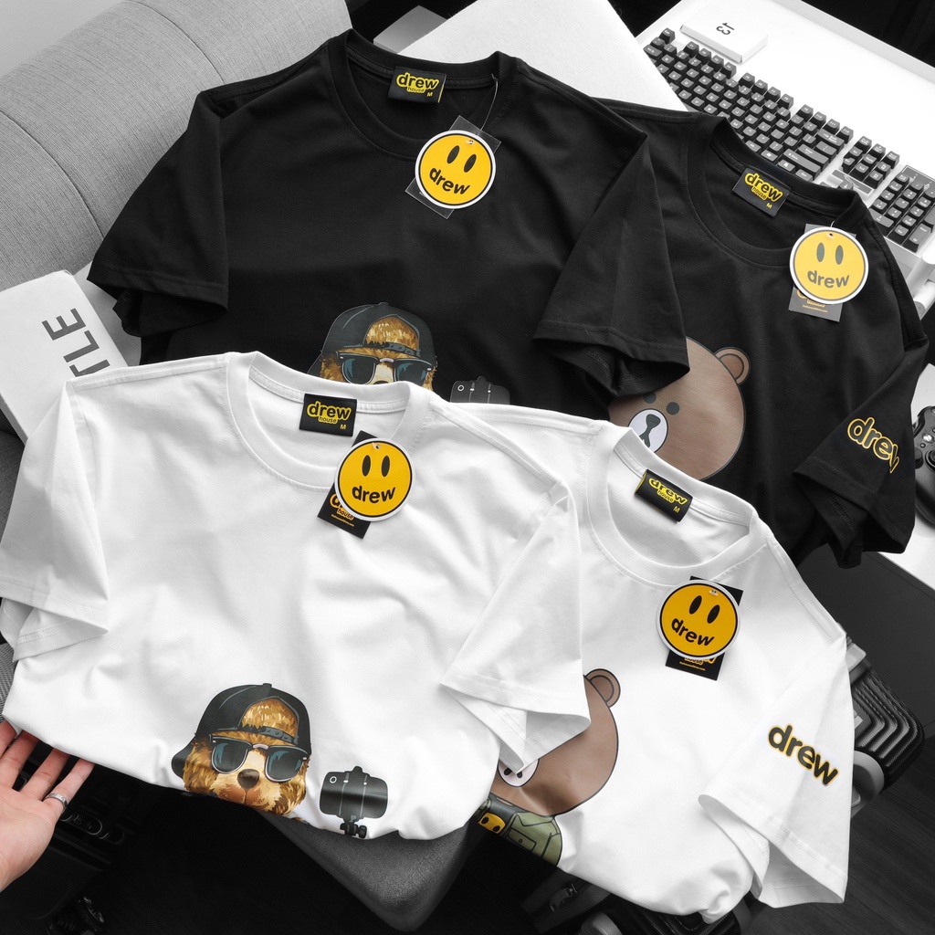 Áo Thun Phông Gấu Form Unisex Nam Nữ Cổ Tròn Cotton 4 Chiều Tay Ngắn LocalBrand NICEMENDR1