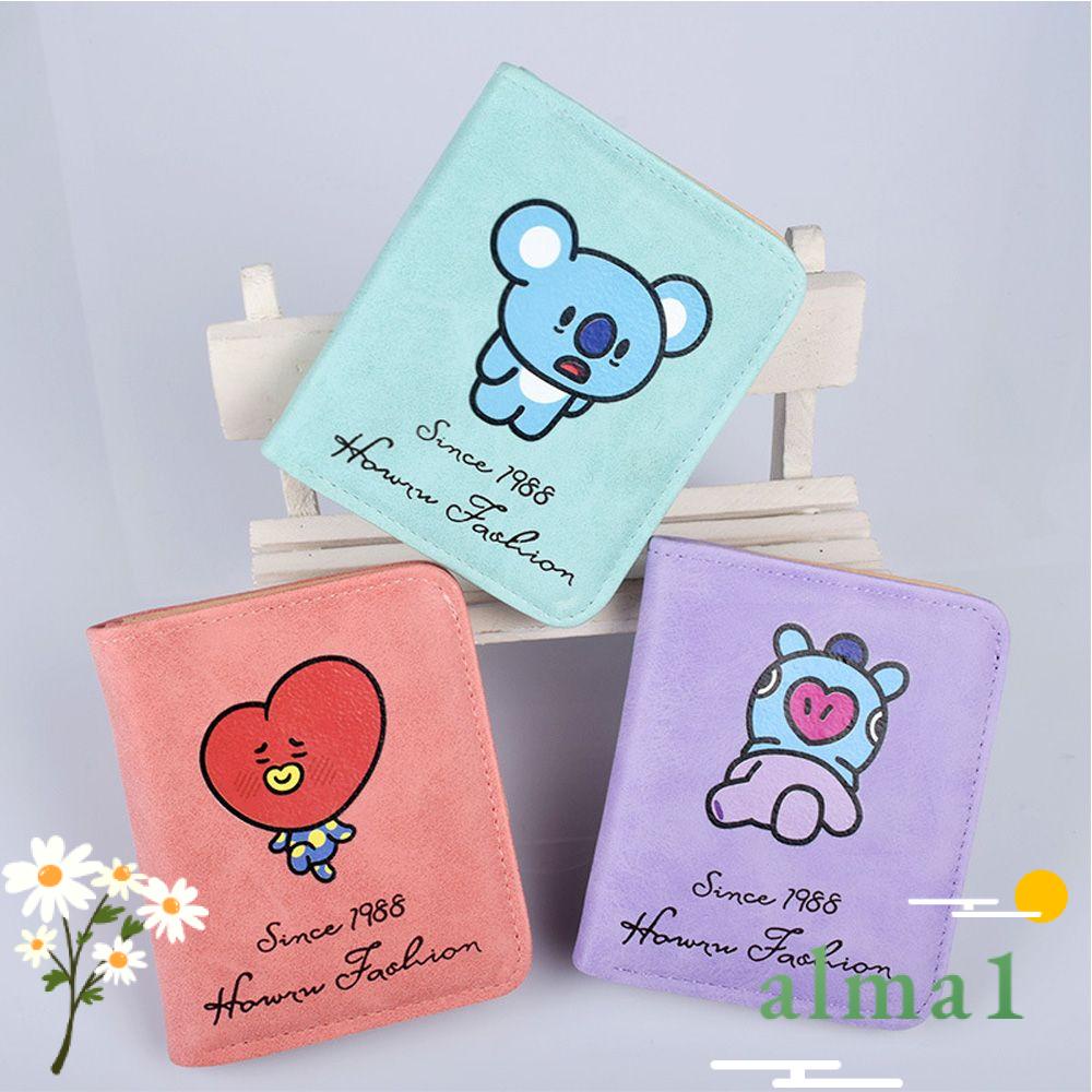 Ví Đựng Tiền Xu / Chìa Khóa / Tai Nghe In Hình BTS Dễ Thương Cho Bé