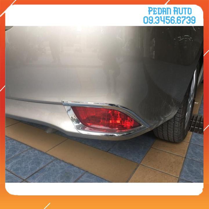 Ốp đèn gầm sau Vios 2014-2017 mạ crom 2 chi tiết