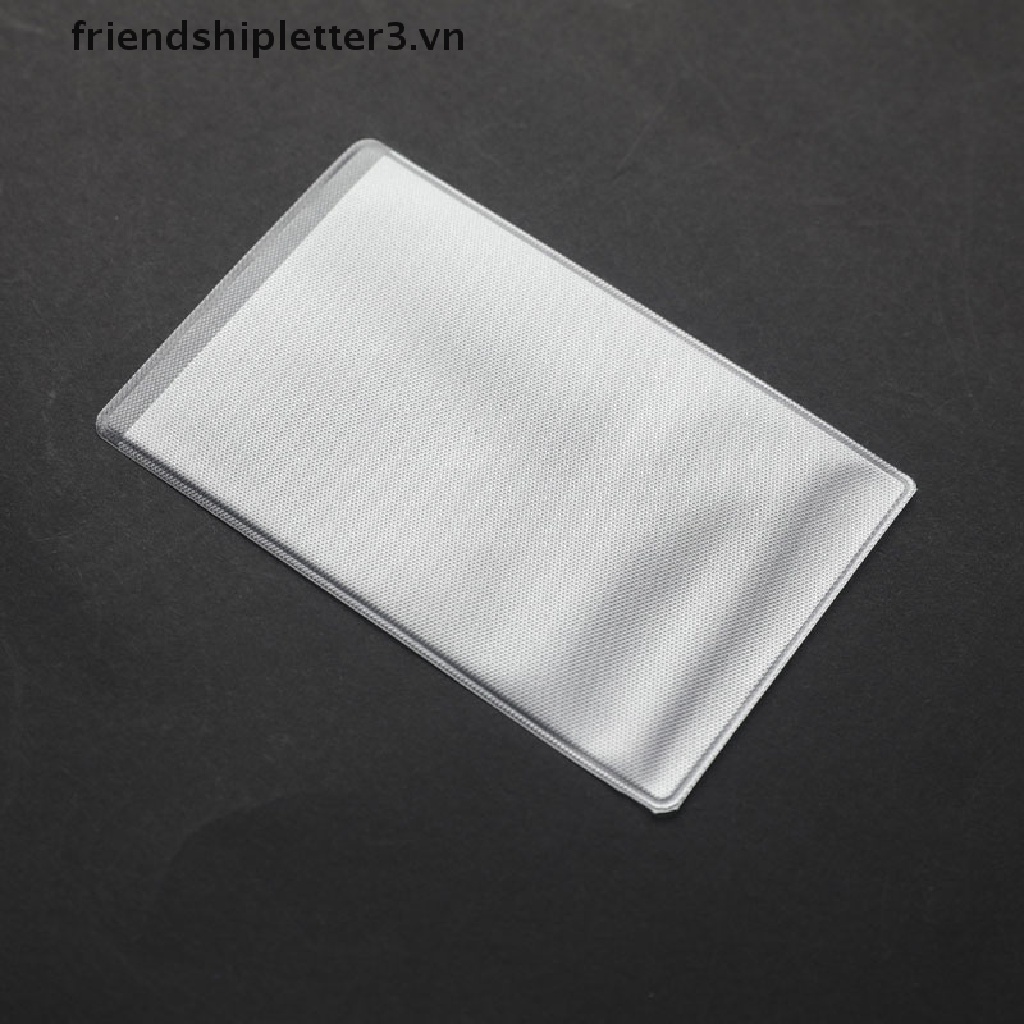Set 10 Túi Đựng Thẻ Tín Dụng Bằng PVC Trong Suốt Chống Nước