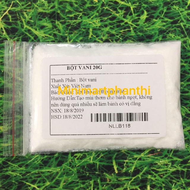 Bột vani chia nhỏ gói 20g