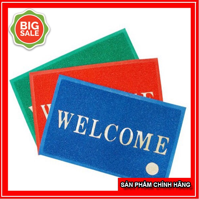 Thảm Nhựa Lau Chân Welcome Chữ Nhật , Thảm Chùi Chân Đủ Kích Cỡ