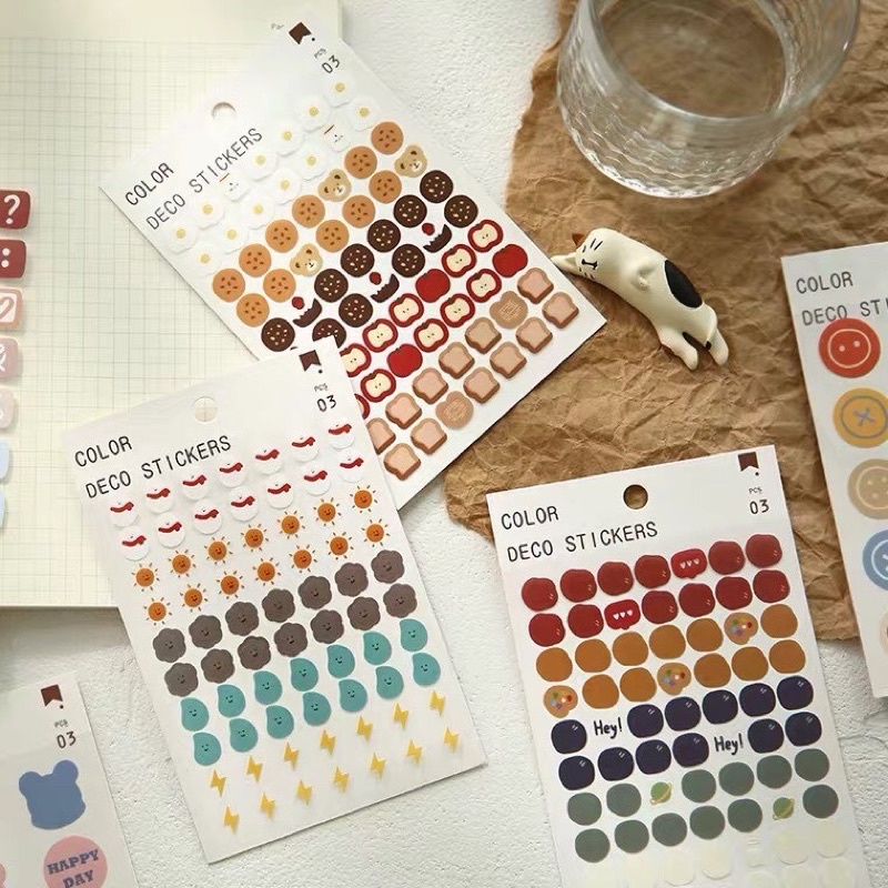 Set 3 tấm stickers hình đám mây