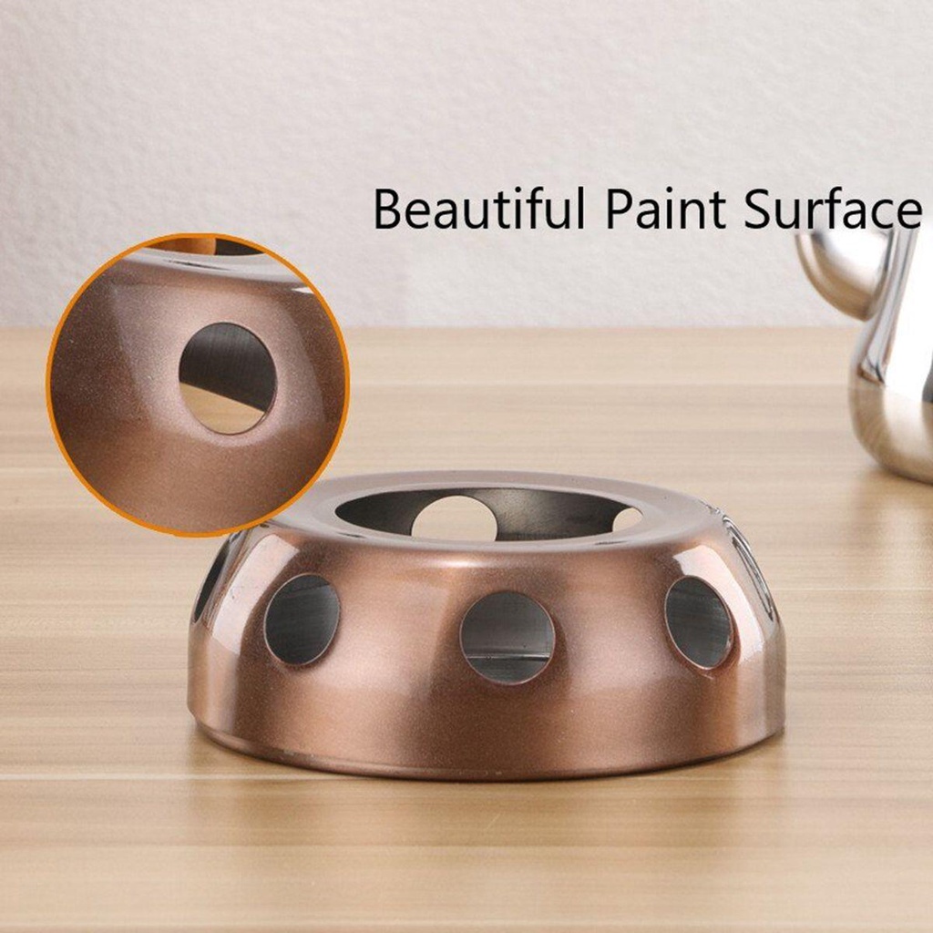 Đế Hâm Nóng Ấm Trà Bằng Thép Không Gỉ Kèm Giá Đỡ Tiện Dụng Mang