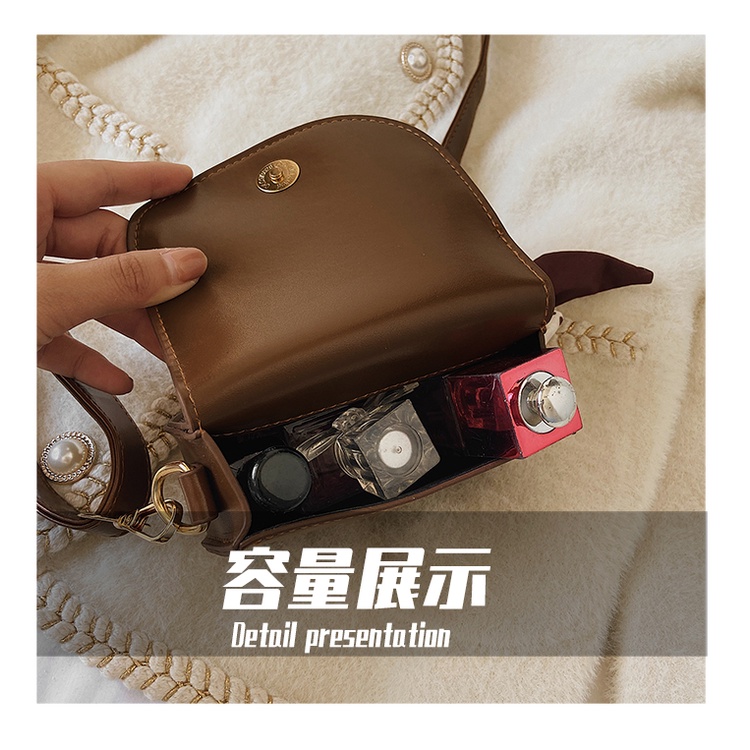 Túi đeo chéo JASMIN NOIR họa tiết da báo phong cách vintage cho nữ