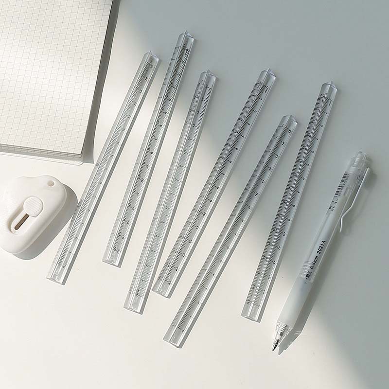 Thước kẻ trong suốt sáng tạo cho học sinh/ văn phòng