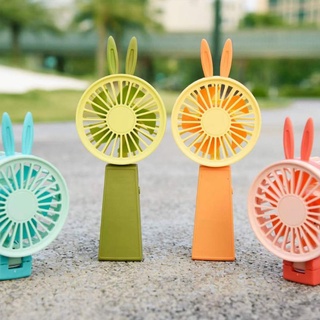Quạt Mini Cầm Tay Tai Thỏ Tai Hươu Sạc USB Tích Điện Giá Đỡ Điện Thoại mã 131 136 A B