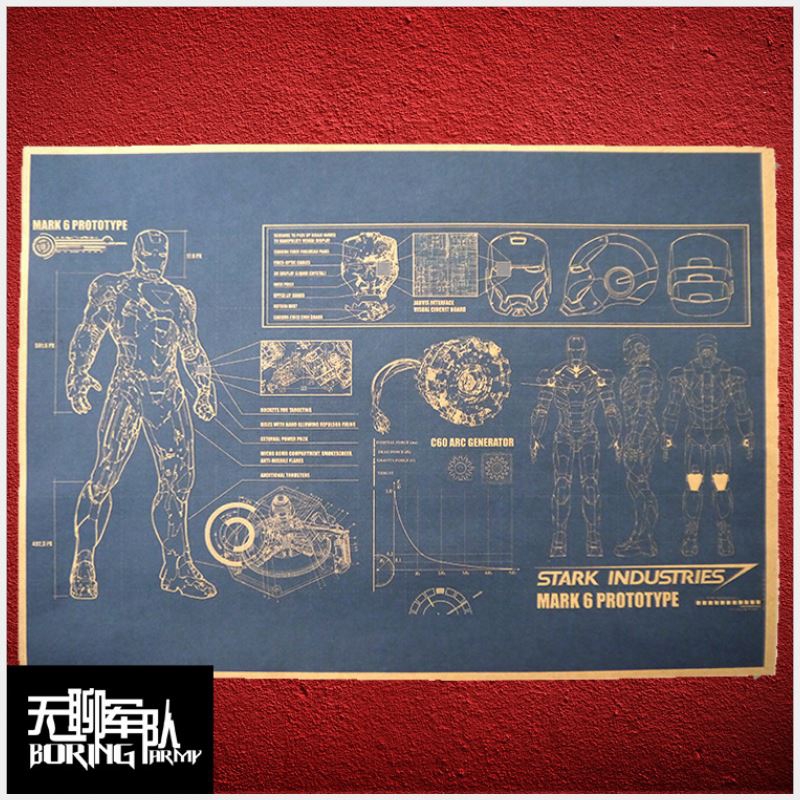 MARVEL 1 Sticker Dán Tường Hình Siêu Anh Hùng The Avengers