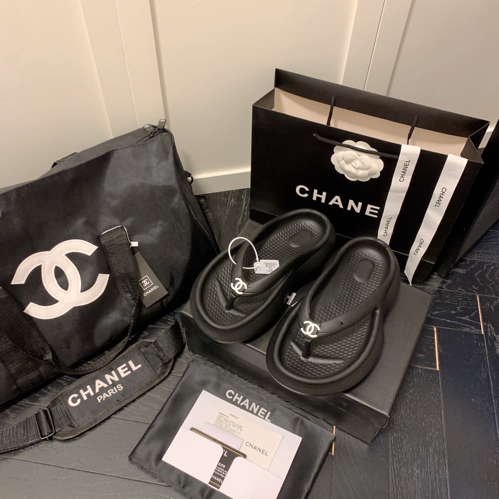 Mới Dép Xỏ Ngón In LOGO MINI Thời Trang Cho Nữ