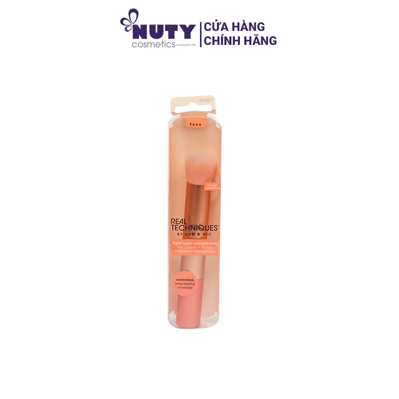 Cọ Tán Nền & Che Khuyết Điểm Real Techniques RT 220 Light Layer Complexion