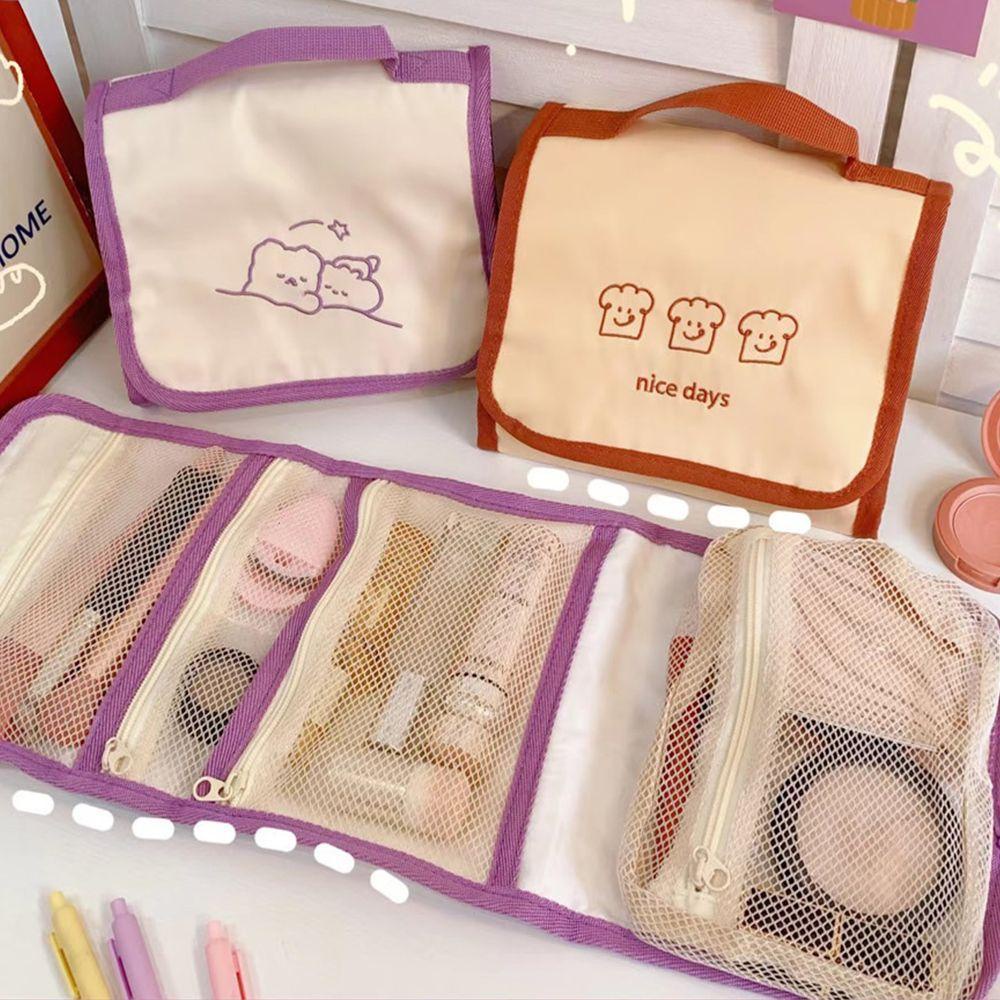 OCEANMAP Túi Đựng Mỹ Phẩm Cỡ Lớn Hình Gấu Dễ Thương