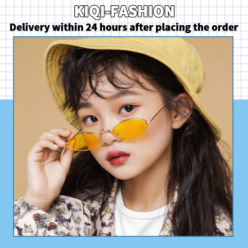 (KIQI-FASHION) COD Kính Mát Gọng Oval Chống Tia UV Thời Trang Cho Bé
