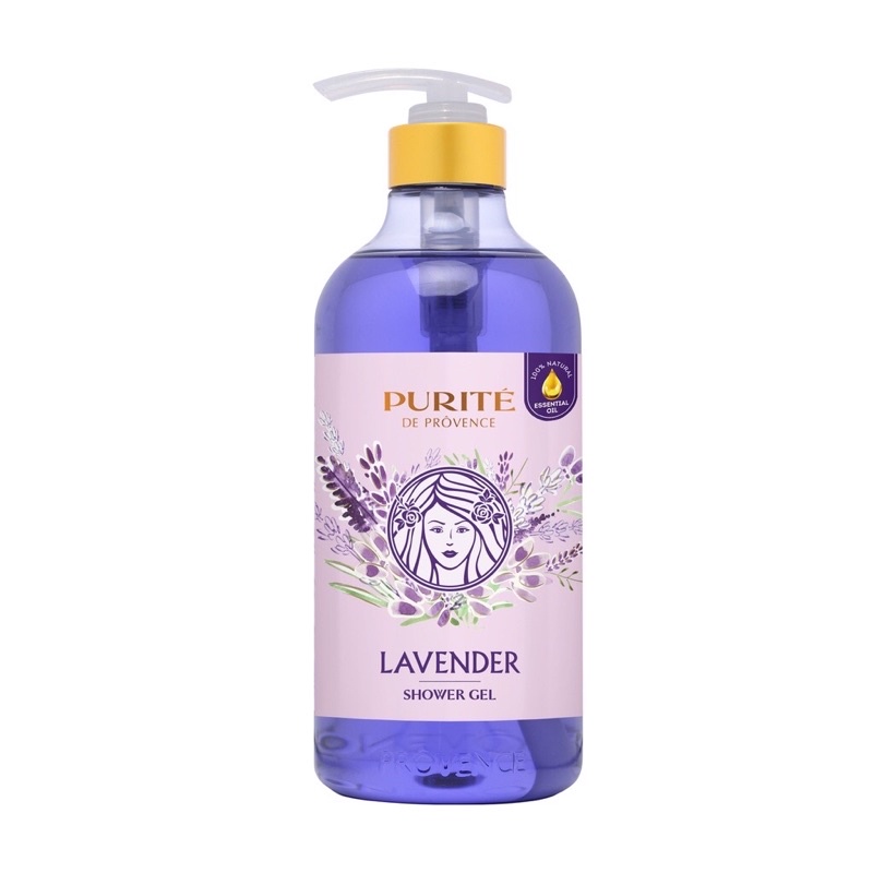 SỮA TẮM PHÁP PURITÉ HOA MẪU ĐƠN PEONY / LAVENDER CHAI 850ML