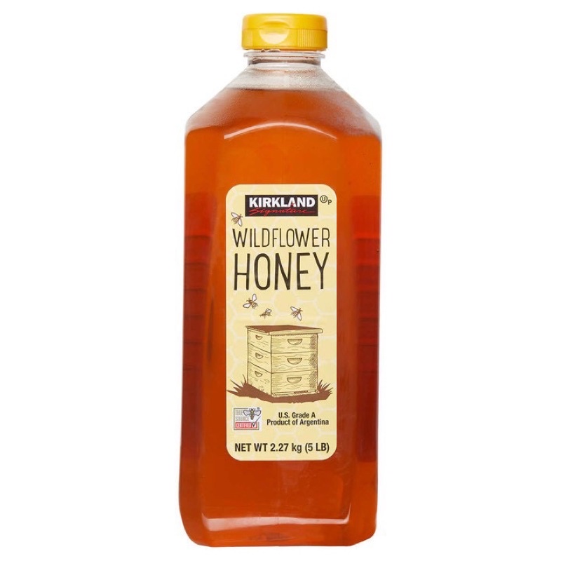 Mật ong hữu cơ Kirkland Wildflower chai 2,27kg