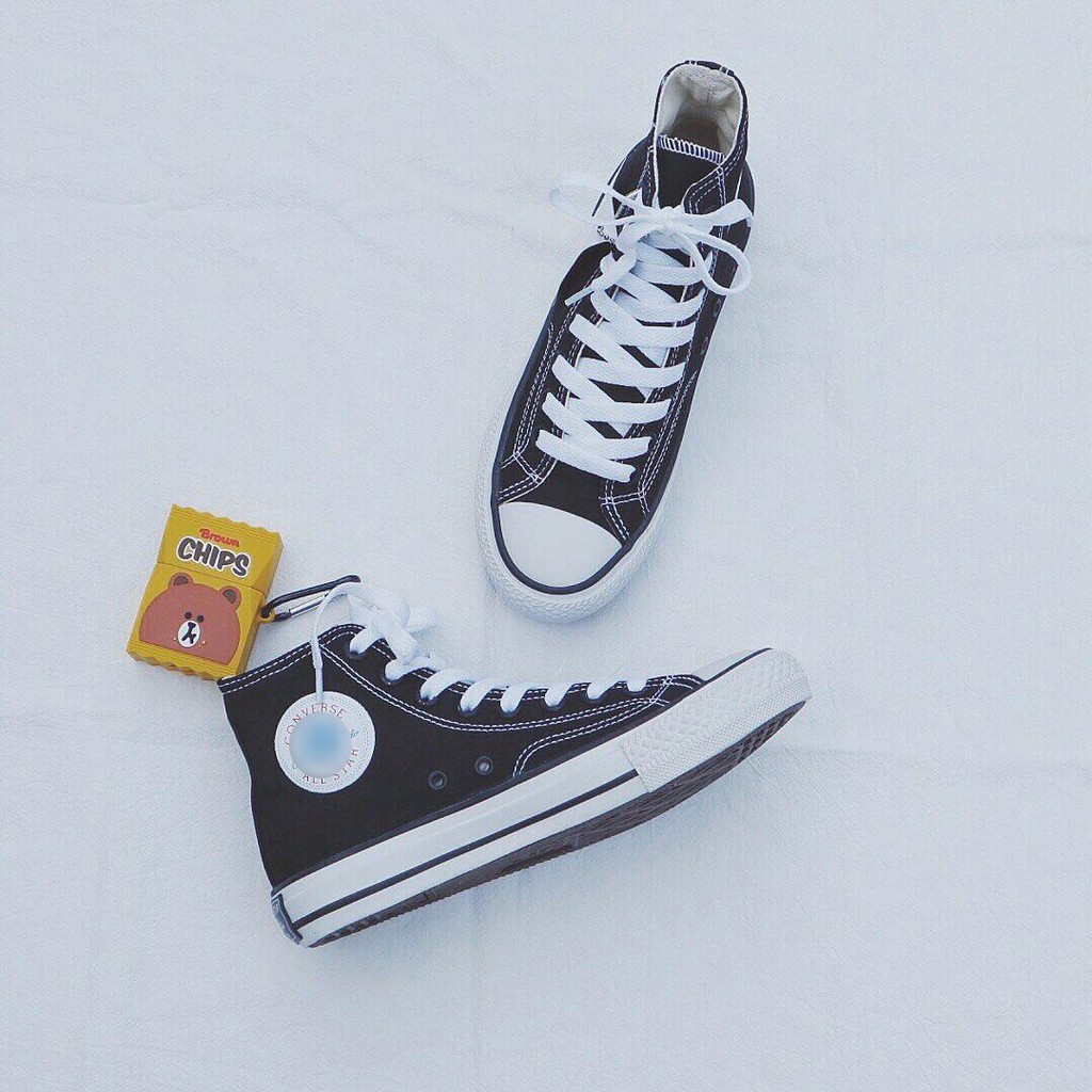 Giày CV Classic cổ cao nam nữ, Sneaker CV cổ cao basic đế bằng