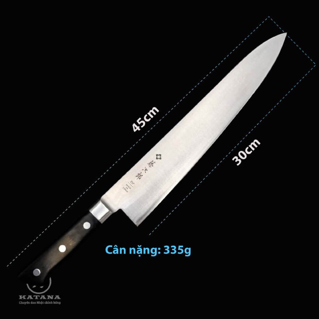 [Chính hãng] Dao Nhật TOJIRO Chef F811 (300mm) dao thái thịt thép 3 lớp lõi VG10 - Bảo hành trọn đời, mài lại 2 năm