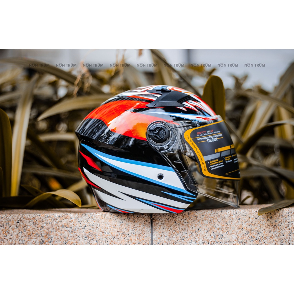 Nón bảo hiểm 3/4 Royal M268 Basani chính hãng, bảo hành 12 tháng, giặt nón miễn phí 6 tháng tại hệ thống Nón Trùm