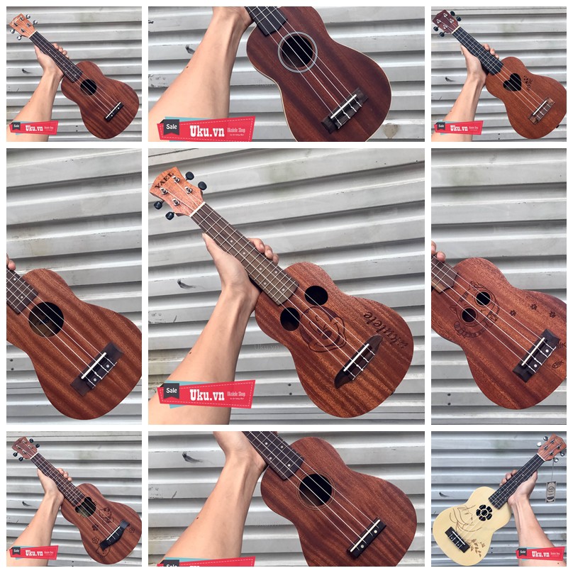 [ẢNH THẬT] ĐÀN UKULELE SOPRANO GỖ HỒNG ĐÀO